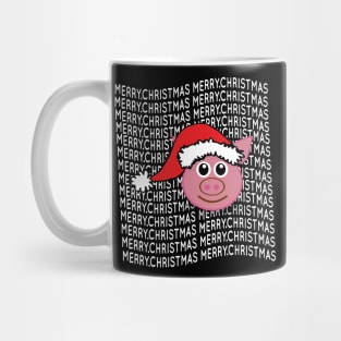 pig - merry christmas Mug